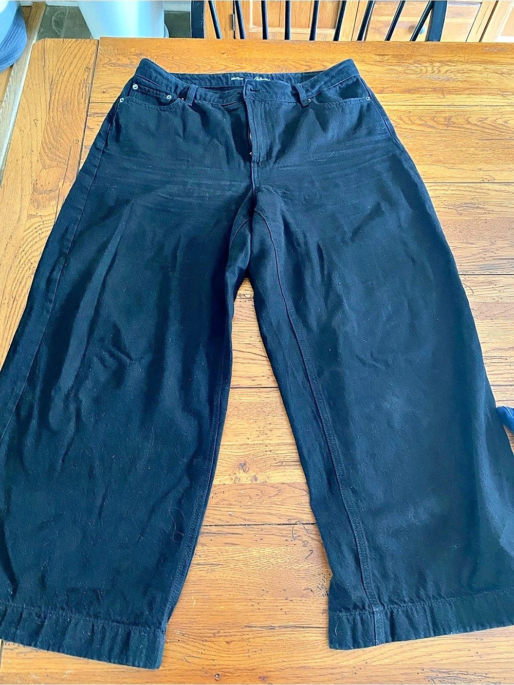 Reitmans black wide-leg jeans size 31 petite